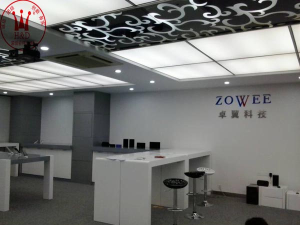 卓翼科技展廳裝修效果