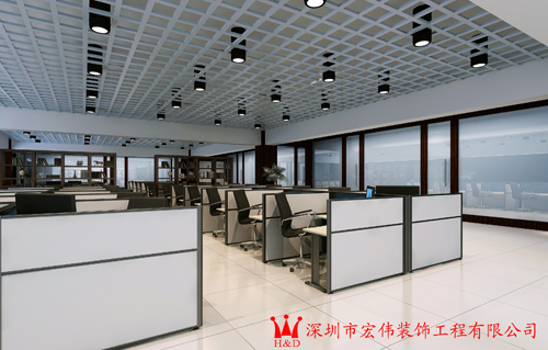 辦公區裝修效果圖